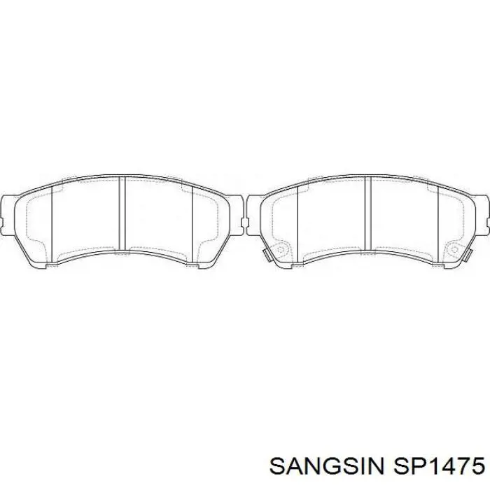 Comprar SP1475 Sangsin Pastillas delanteras de freno
