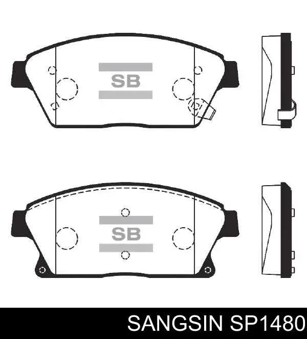 Pastillas freno delanteras Sangsin SP1480 precio, desde 25,94 EUR