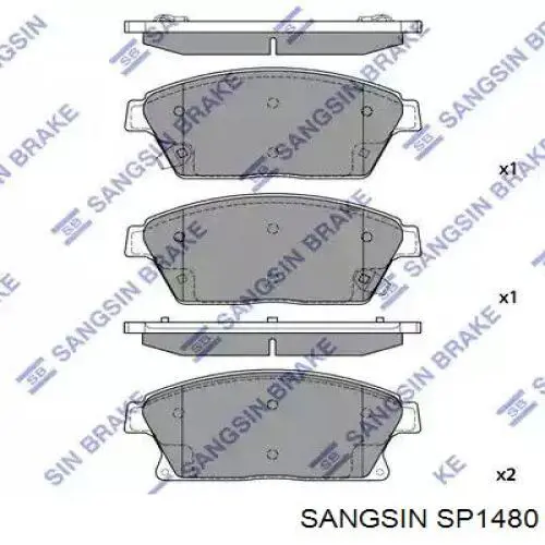 Comprar SP1480 Sangsin Pastillas delanteras de freno