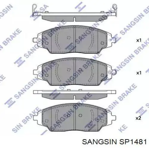 Pastillas freno delanteras Sangsin SP1481 precio, desde 21,48 EUR