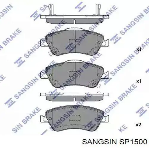 SP1500 Sangsin pastillas de freno delanteras