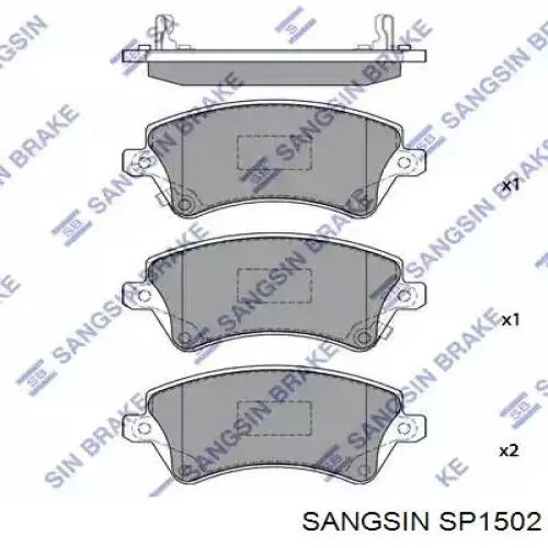 SP1502 Sangsin Pastillas delanteras
