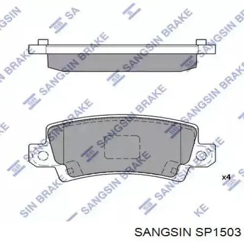 SP1503 Sangsin Pastillas freno traseras