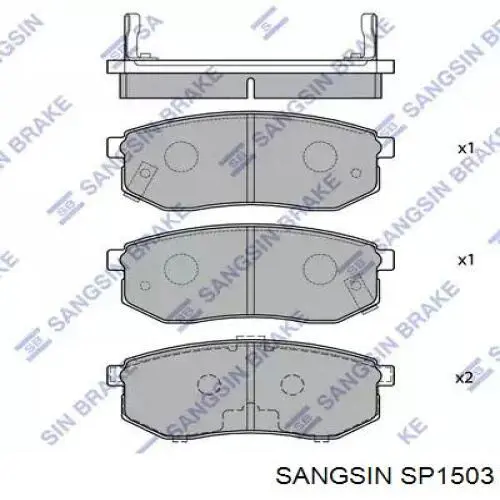 Pastillas traseras de freno Sangsin SP1503 precio, desde 16,25 EUR