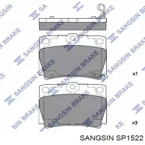 SP1522 Sangsin Pastillas freno traseras