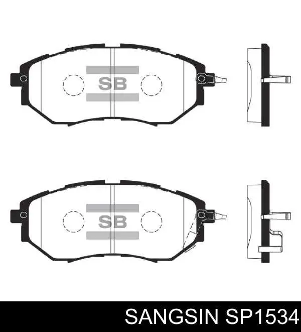 Comprar SP1534 Sangsin Pastillas delanteras de freno