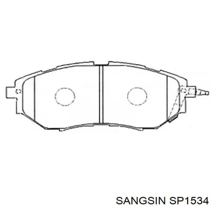 SP1534 Sangsin Pastillas delanteras