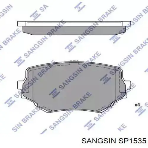 Pastillas freno delanteras Sangsin SP1535 precio, desde 21,04 EUR
