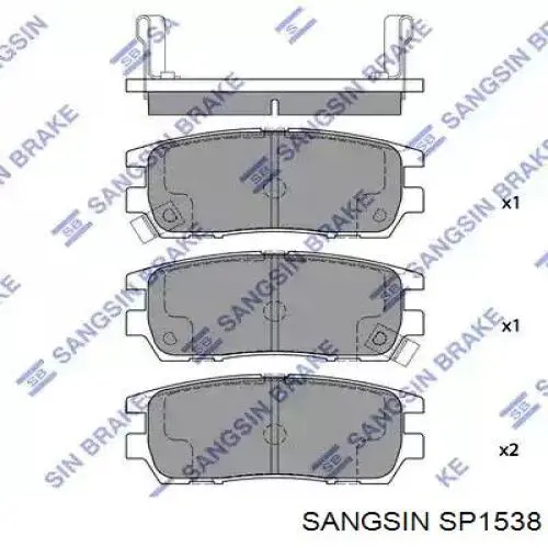 Pastillas traseras de freno Sangsin SP1538 precio, desde 19,18 EUR