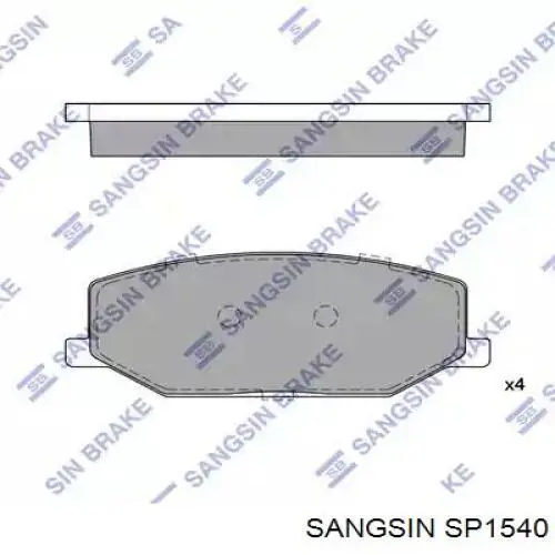 Pastillas freno delanteras Sangsin SP1540 precio, desde 16,97 EUR