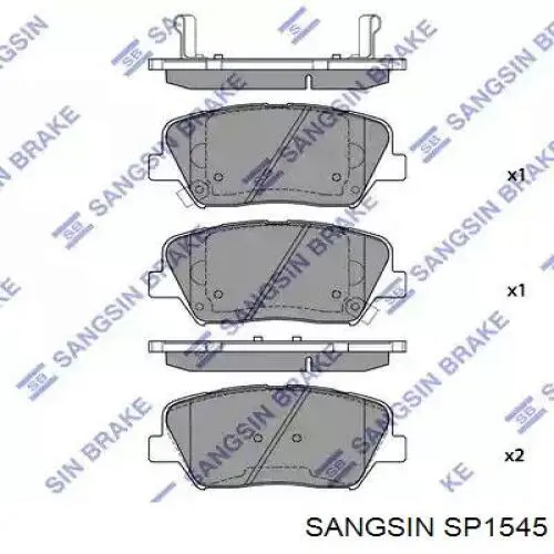 Comprar SP1545 Sangsin Pastillas delanteras de freno