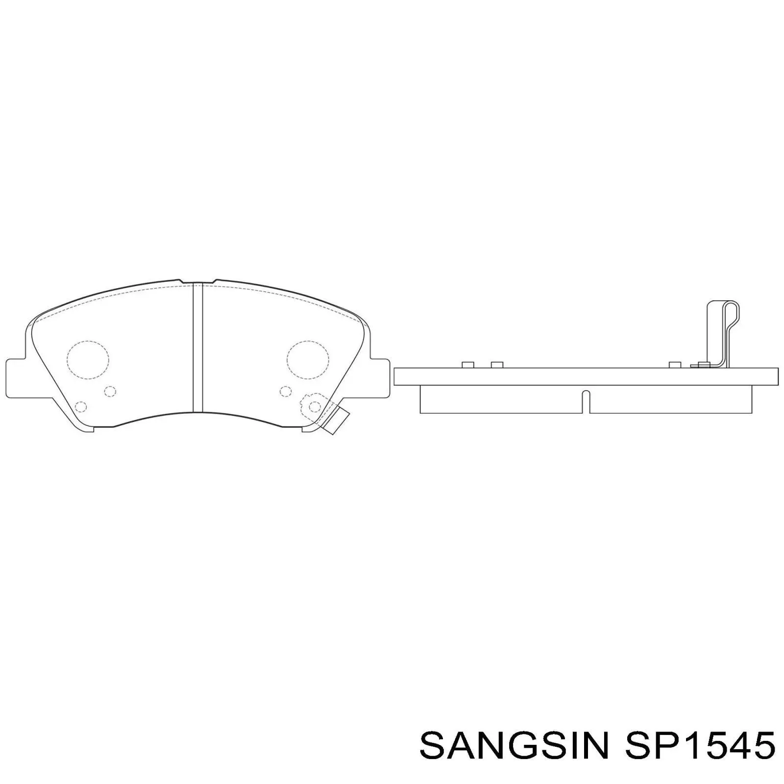 SP1545 Sangsin Pastillas delanteras