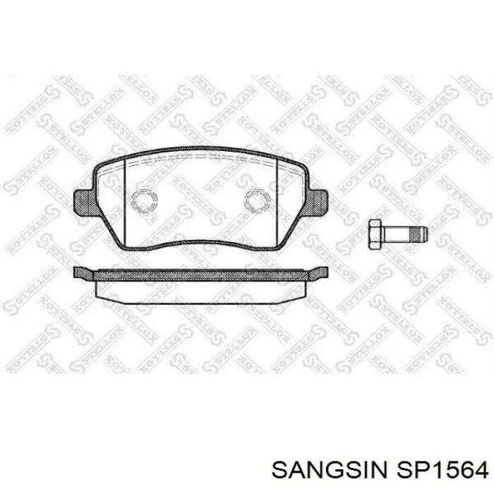 SP1564 Sangsin Pastillas delanteras