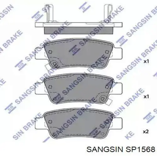 Pastillas traseras de freno Sangsin SP1568 precio, desde 22,63 EUR