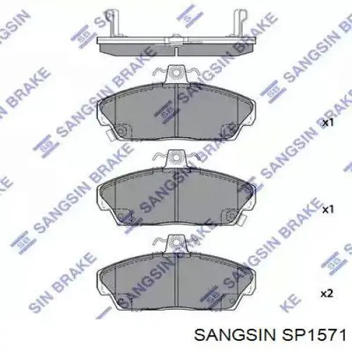 SP1571 Sangsin Pastillas delanteras