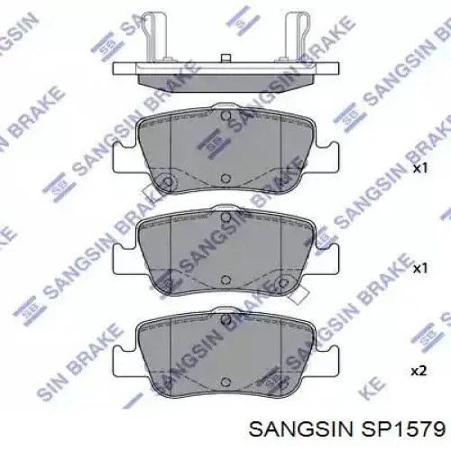 Pastillas de freno SP1579 Sangsin