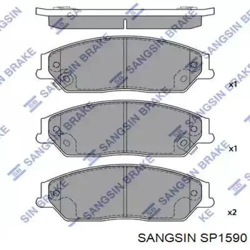 SP1590 Sangsin Pastillas delanteras