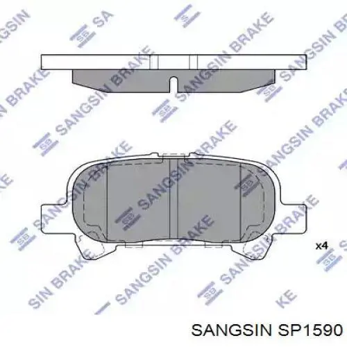 Comprar SP1590 Sangsin Pastillas delanteras de freno