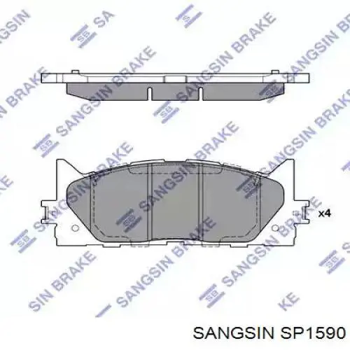 Pastillas freno delanteras Sangsin SP1590 precio, desde 35,53 EUR