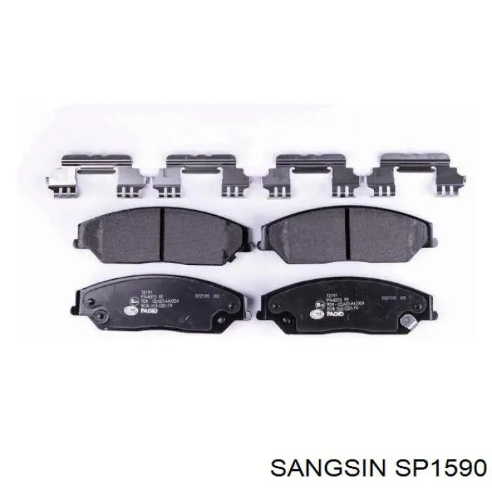 Pastillas de freno SP1590 Sangsin