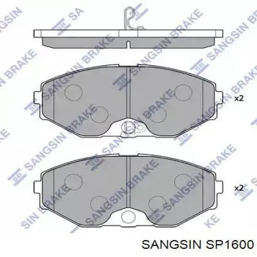 SP1600 Sangsin Pastillas delanteras