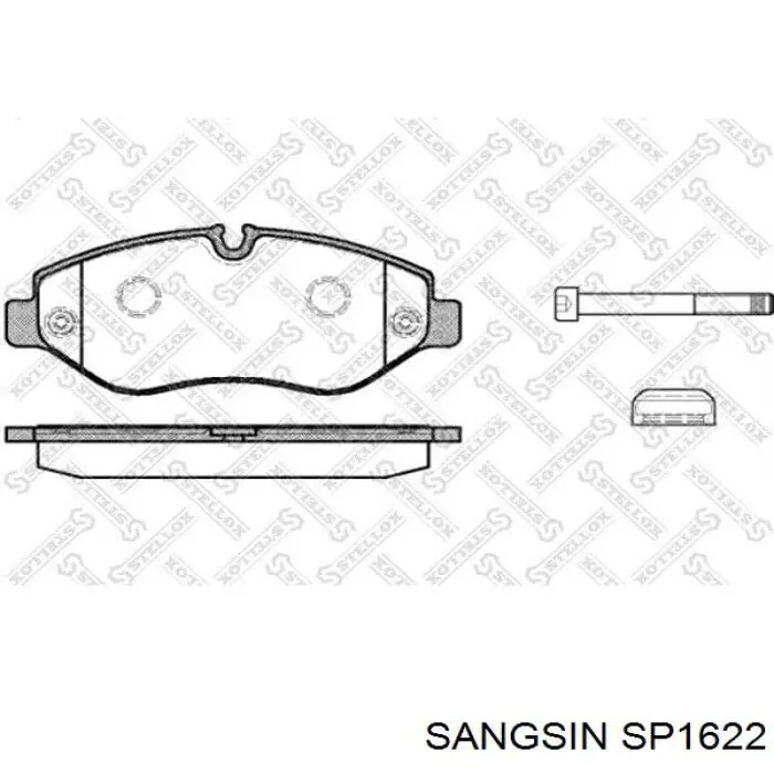SP1622 Sangsin pastillas de freno delanteras