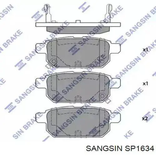 Pastillas traseras de freno Sangsin SP1634 precio, desde 22,32 EUR