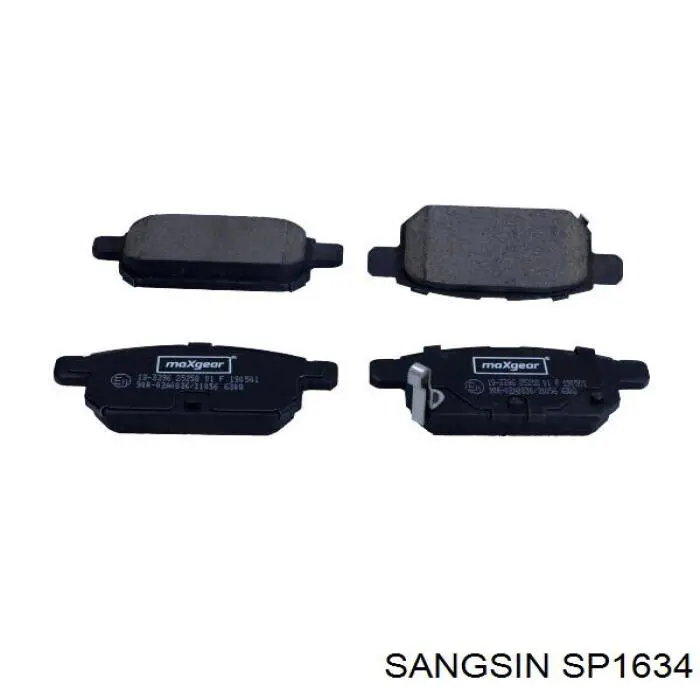 Comprar SP1634 Sangsin Pastillas de freno traseras