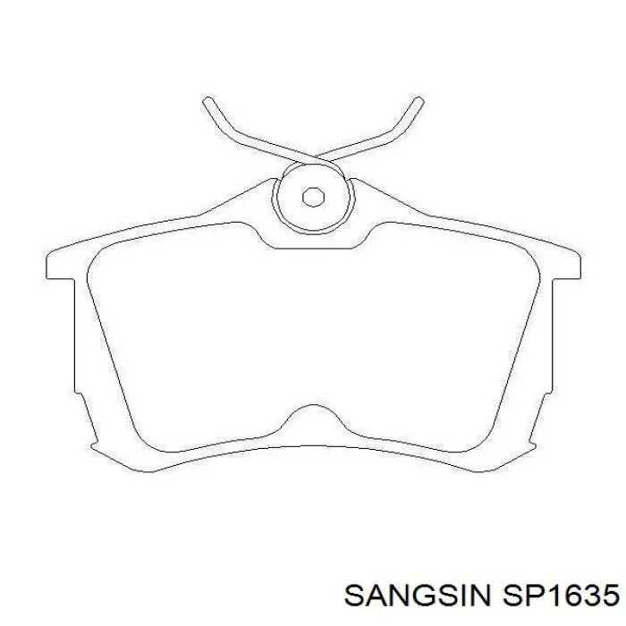 SP1635 Sangsin pastillas de freno traseras