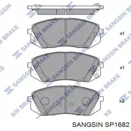 Pastillas freno delanteras Sangsin SP1682 precio, desde 32,58 EUR
