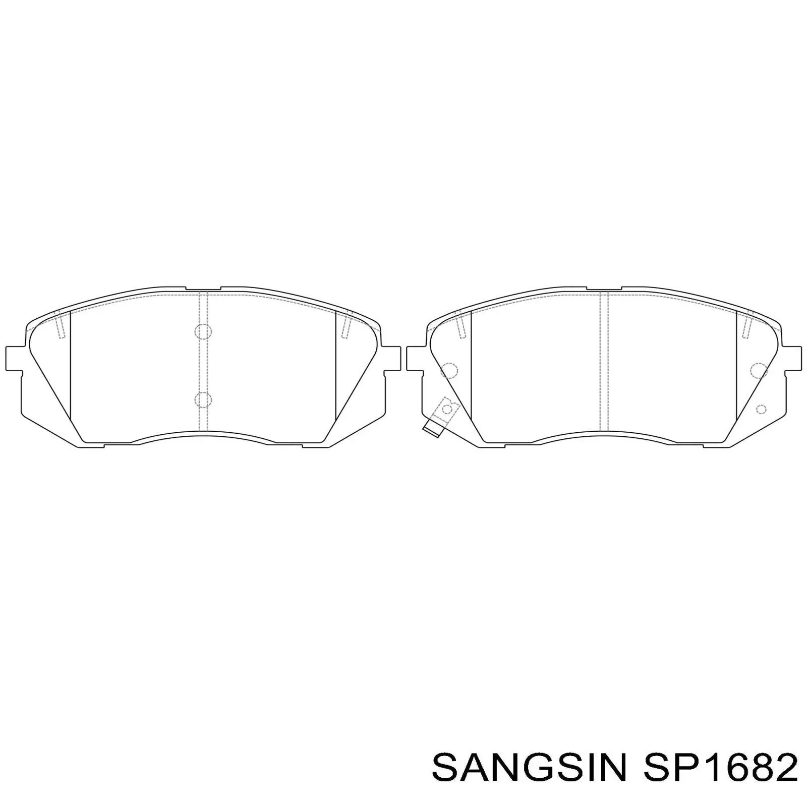 SP1682 Sangsin Pastillas delanteras
