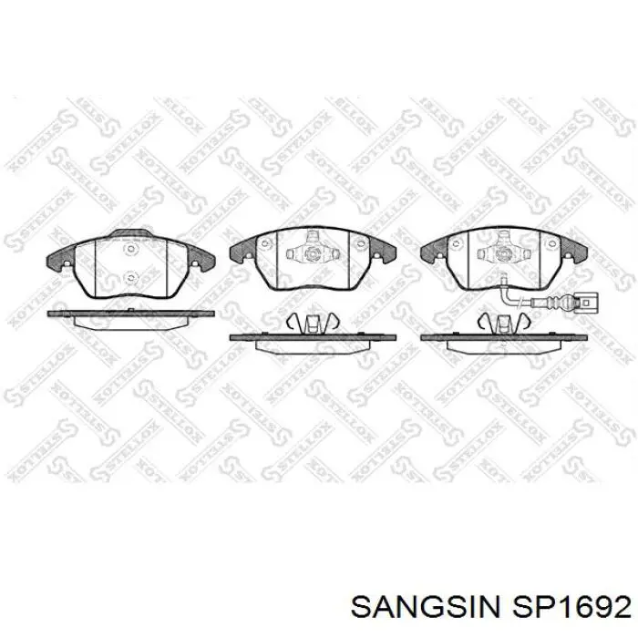 SP1692 Sangsin pastillas de freno delanteras