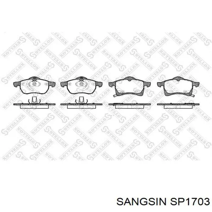 Pastillas freno delanteras Sangsin SP1703 precio, desde 23,69 EUR