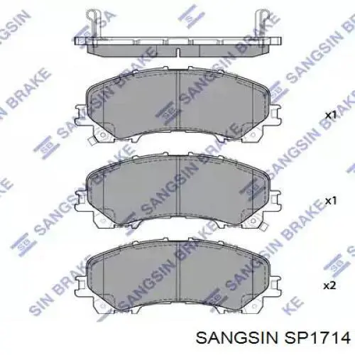 SP1714 Sangsin Pastillas delanteras