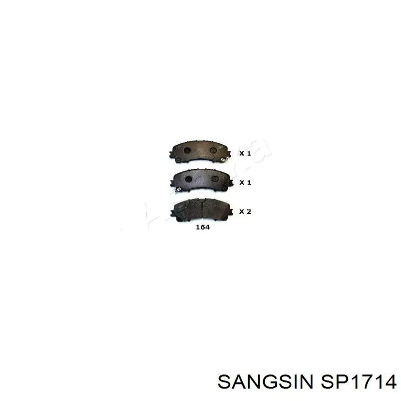 Pastillas freno delanteras Sangsin SP1714 precio, desde 24,31 EUR