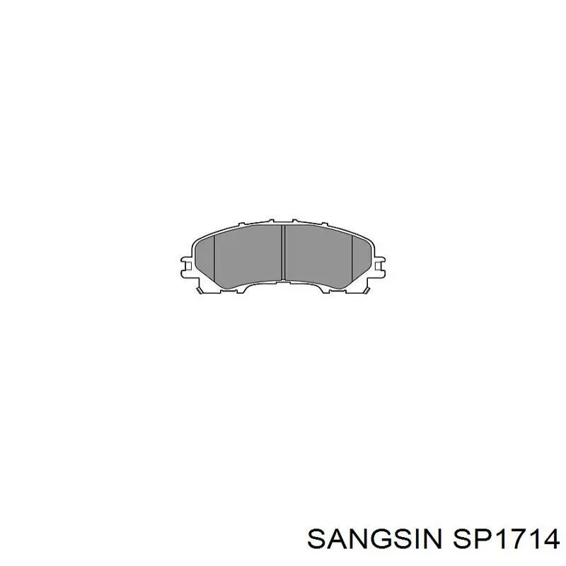 Pastillas de freno SP1714 Sangsin
