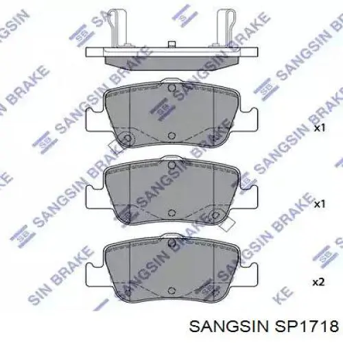 SP1718 Sangsin Pastillas delanteras