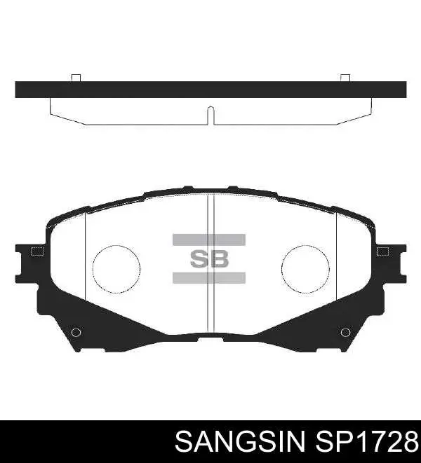 SP1728 Sangsin Pastillas delanteras