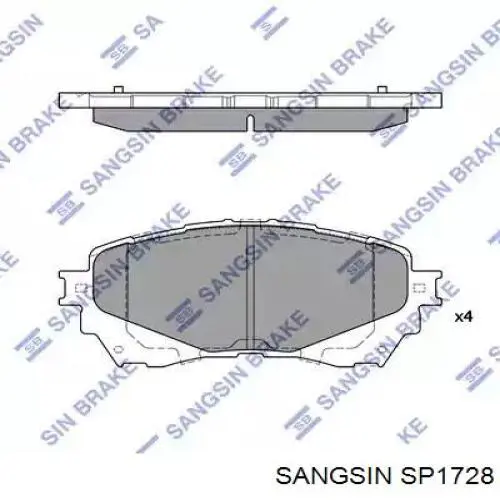 Comprar SP1728 Sangsin Pastillas delanteras de freno