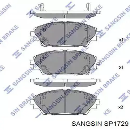 SP1729 Sangsin Pastillas delanteras