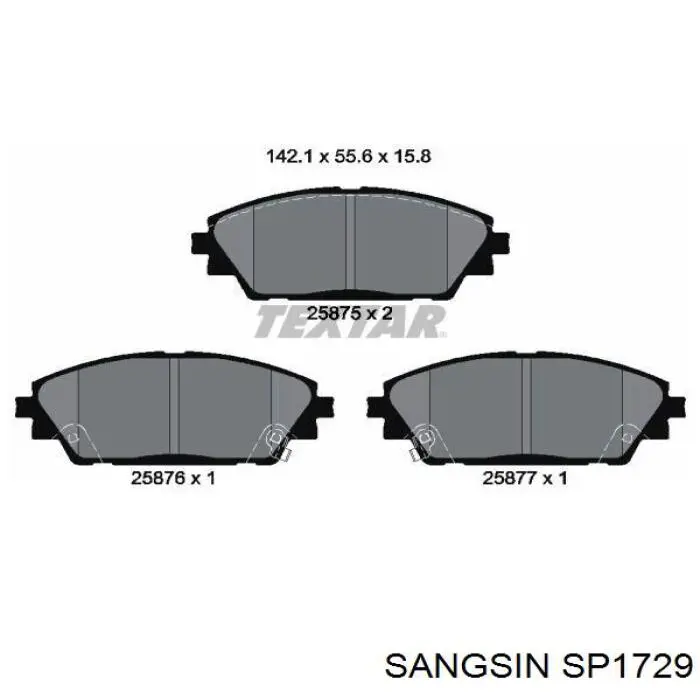 Pastillas freno delanteras Sangsin SP1729 precio, desde 27,45 EUR
