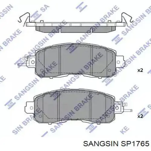 SP1765 Sangsin pastillas de freno delanteras