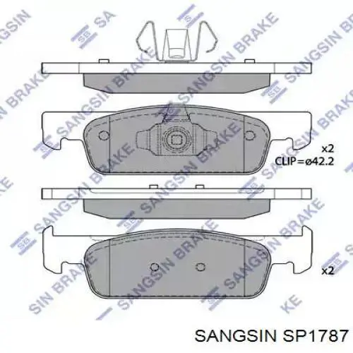 Pastillas freno delanteras Sangsin SP1787 precio, desde 22,40 EUR