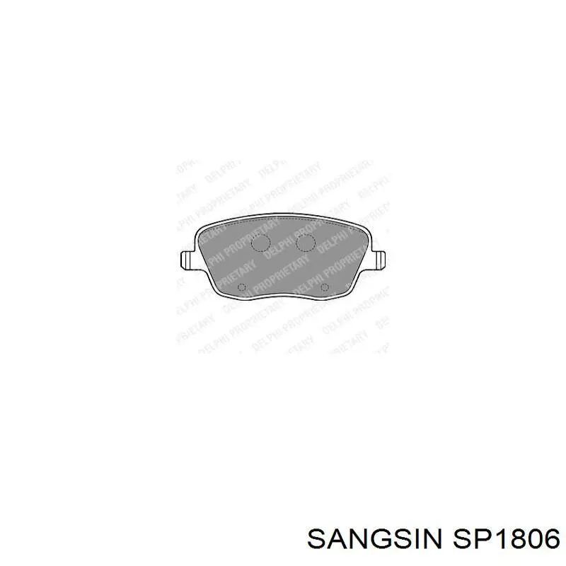 SP1806 Sangsin Pastillas delanteras