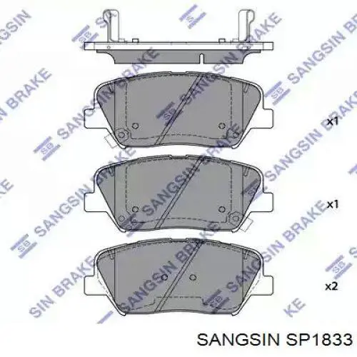 SP1833 Sangsin Pastillas delanteras