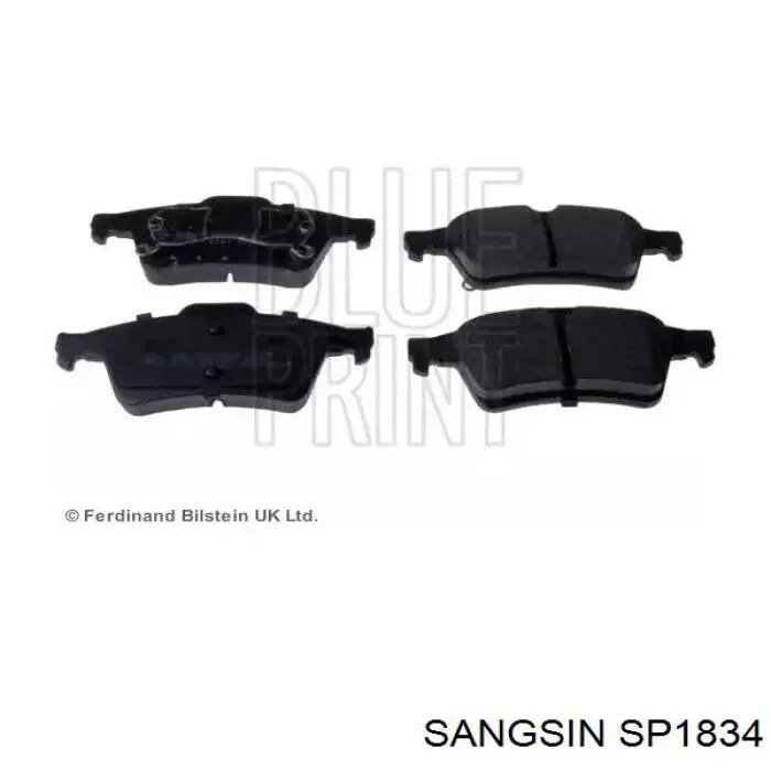 Comprar SP1834 Sangsin Pastillas de freno traseras