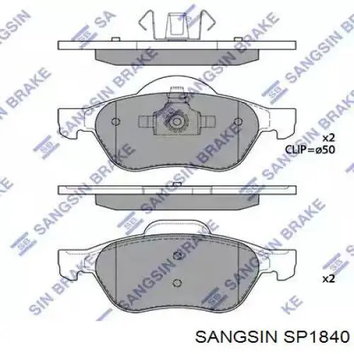 SP1840 Sangsin Pastillas delanteras