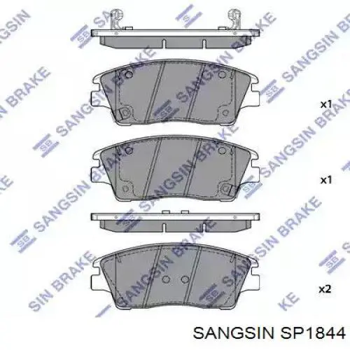 SP1844 Sangsin pastillas de freno delanteras