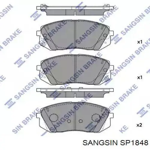 SP1848 Sangsin Pastillas delanteras