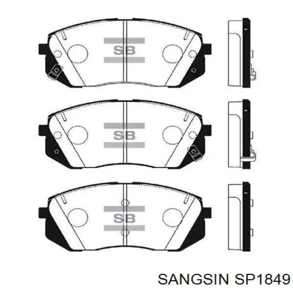 SP1849 Sangsin Pastillas delanteras